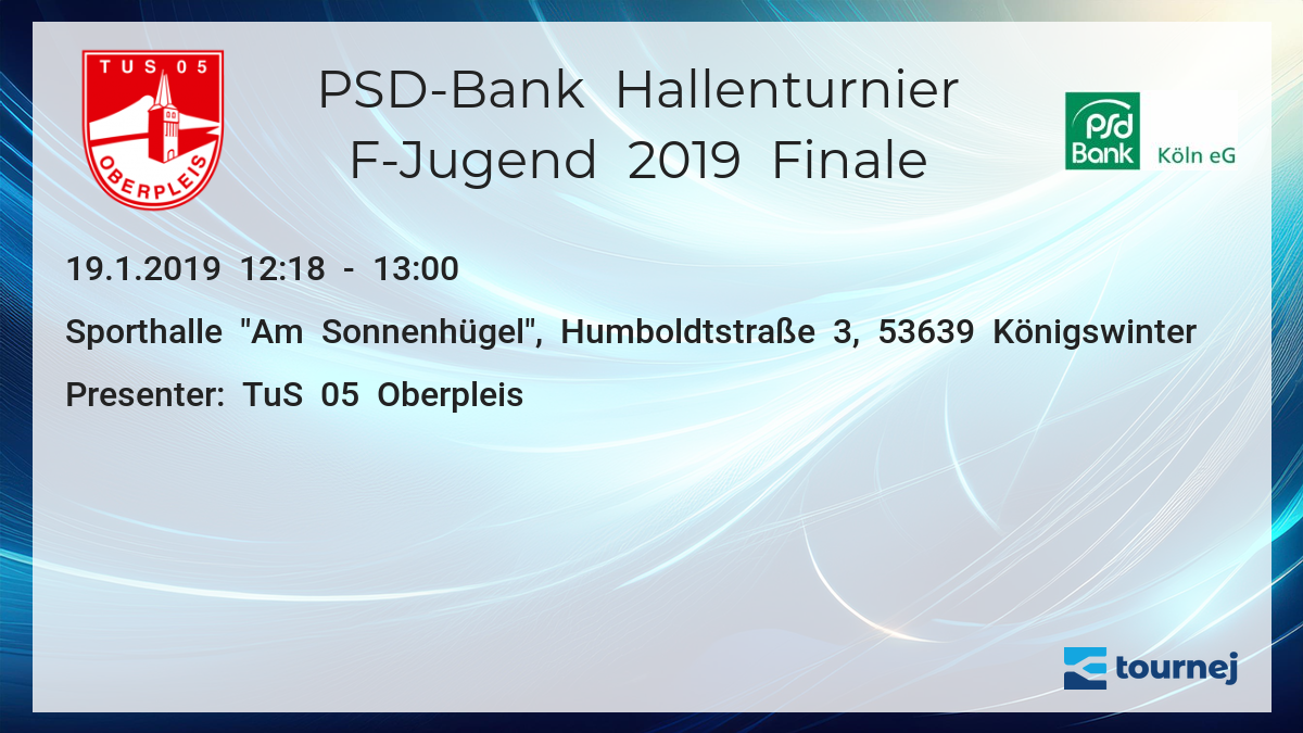 Psd Bank Hallenturnier F Jugend 2019 Finale Meinturnierplan De